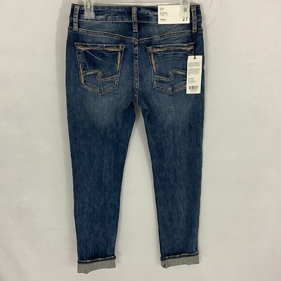 Silver Jeans Co. Women's Suki Slim Leg Curvy Size 27 (26 x 27) Mid Rise NWT - Picture 6 of 13
